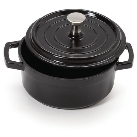 GET Enterprises CA-102-BK/BK/CC Heiss™ Mini Induction Bistro Pot 8 Oz. (10 Oz. Rim Full)