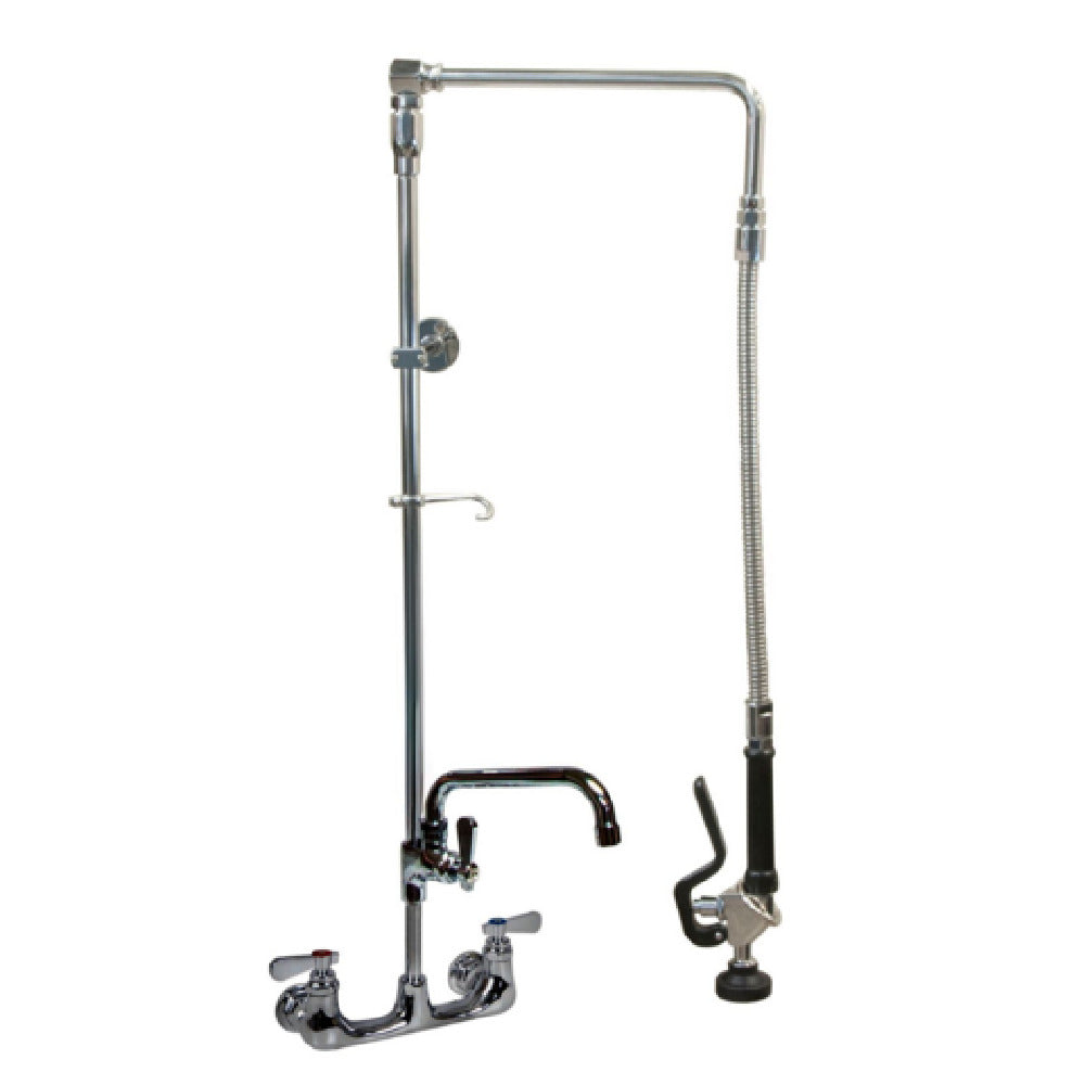 BK Resources BKF-SMSAPR-WB-AF14-G - Optiflow Swing Arm Pre-Rinse Assembly, 8" O.C Splash Mount