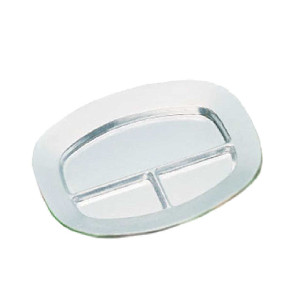 Bon Chef 2016CHESTNUT - Divided Platter, 9-3/4" X 12-3/4", Aluminum With Ceramic-look Coating