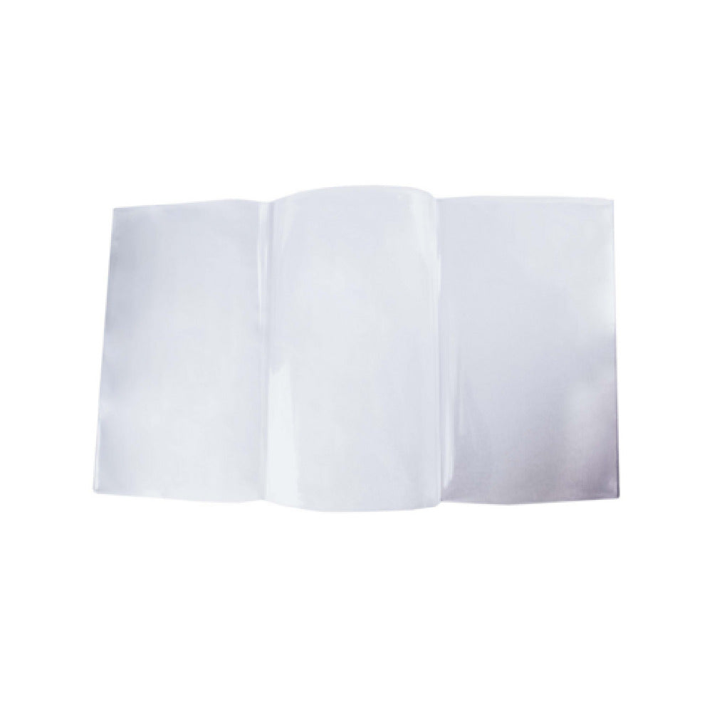 Risch 300 8.5X14 Clear Vinyl Menu Cover 8-1/2" X 14" Triple Pocket