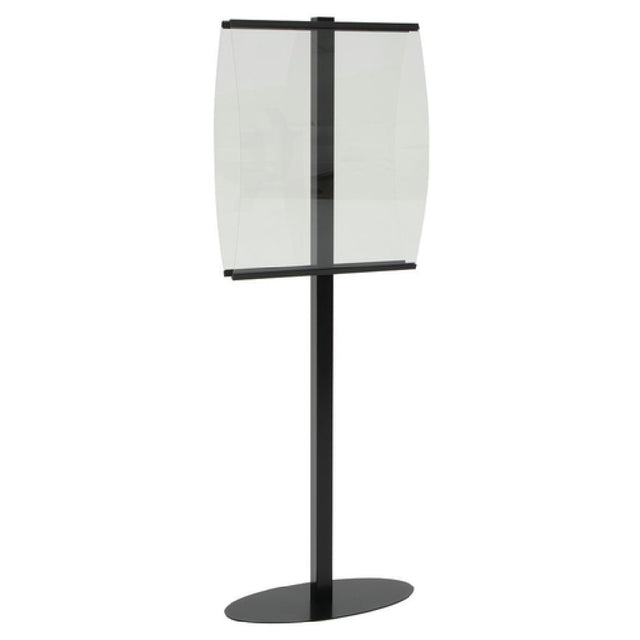Hubert 80793 - Floor Stand Poster Display, 23" X 77"H Overall, Double-sided