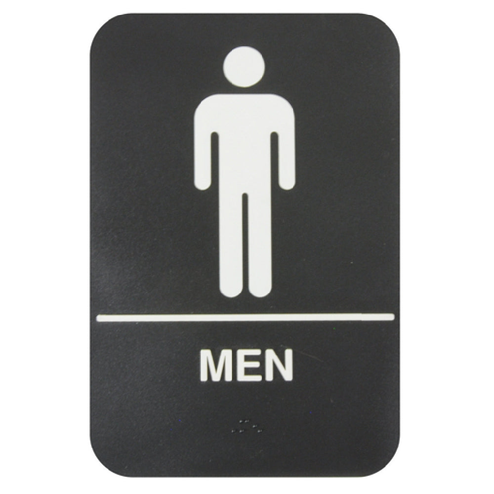 Thunder Group PLIS6952BK Information Symbol Sign 6" X 9" "Men"