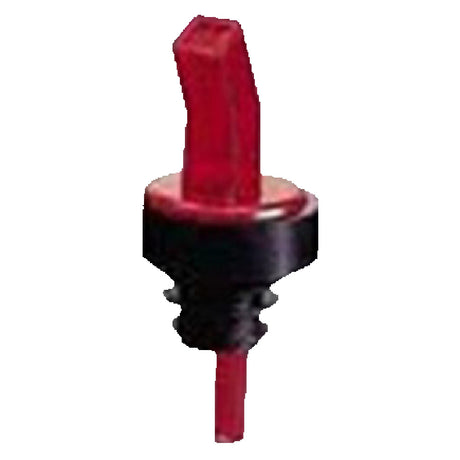 Bar Maid/Glass Pro CR-SSP-303R Screened Pourer Square (3 Count) Red