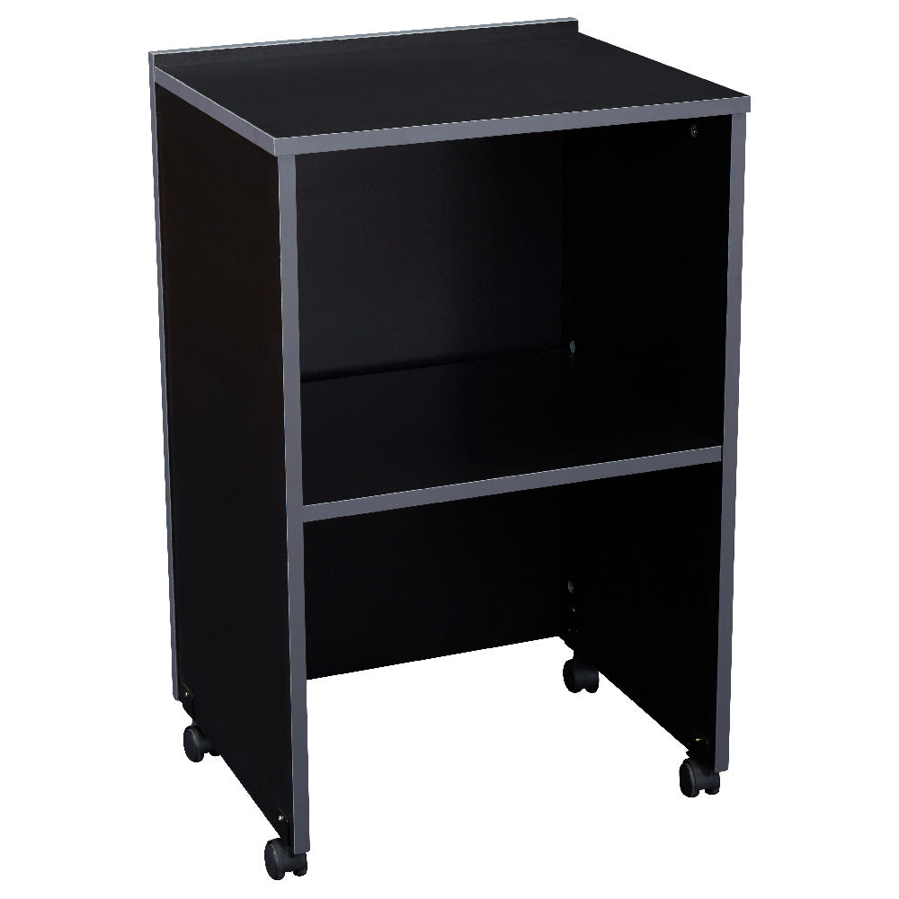 National Public Seating 112-BK Oklahoma Sound® AV Cart/Lectern Base 21"W X 17-1/2"D X 33-3/4"H