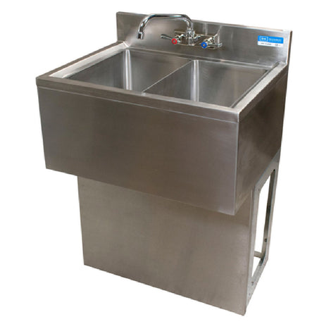 BK Resources UBB-18-360TS Slim-Line Underbar Sink Three Compartment 60”W X 18-1/4"D X 33-1/2"H Overall Size