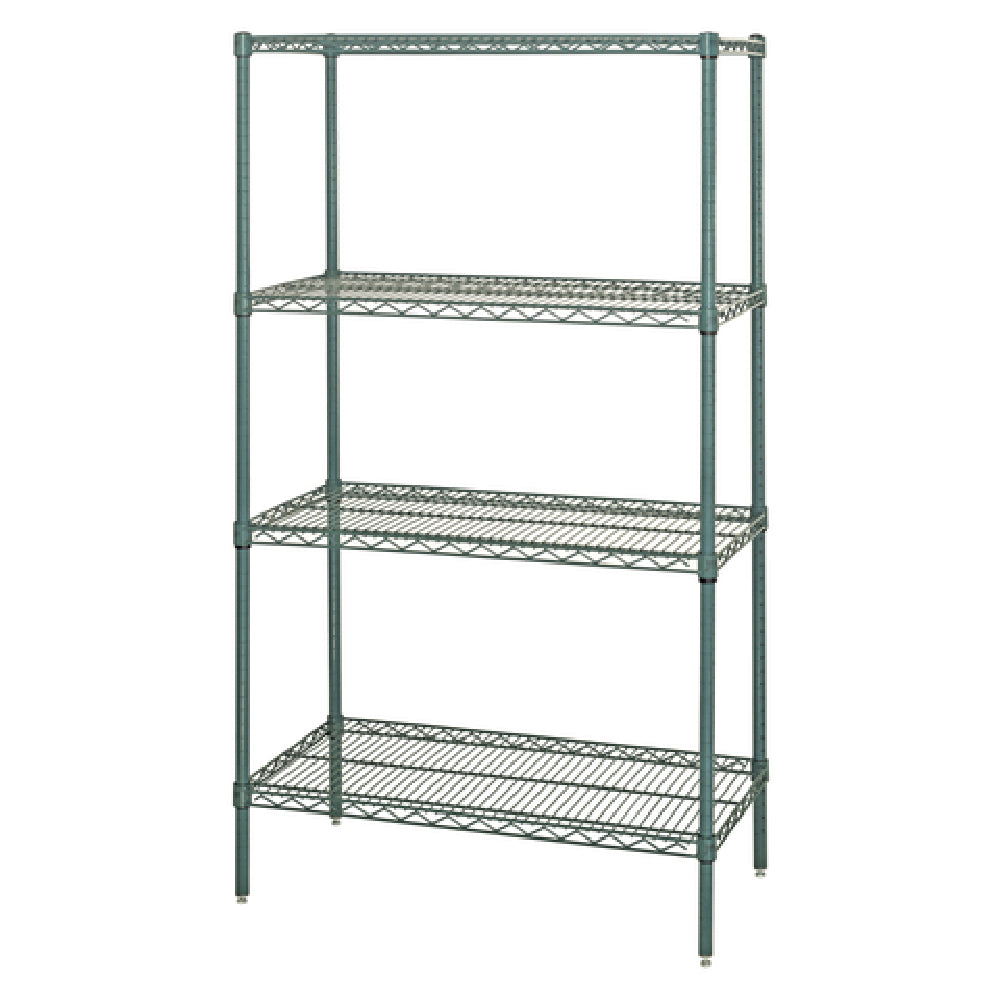 Quantum WR63-1848P Wire Shelving Starter Kit 48"W X 18"D X 63"H 600 800 Lb. Capacity