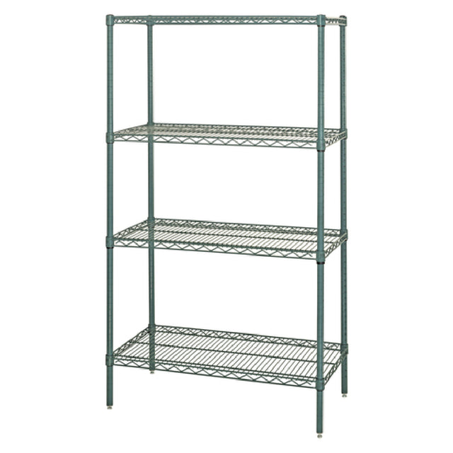 Quantum WR74-2448P Wire Shelving Starter Kit 48"W X 24"D X 74"H 600 800 Lb. Capacity