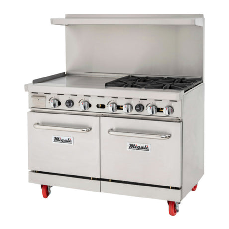 Migali Industries C-RO4-24GL-NG Competitor Series® Range With Griddle Natural Gas 48” W