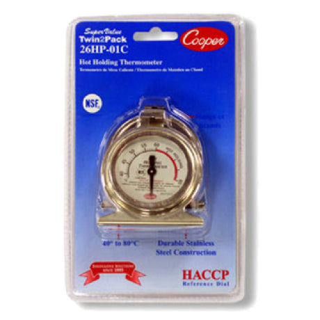 Cooper Atkins 26HP-01C-2 Proofing/Holding Cabinets Thermometer HACCP Reference Dial And Colored Holding Zone