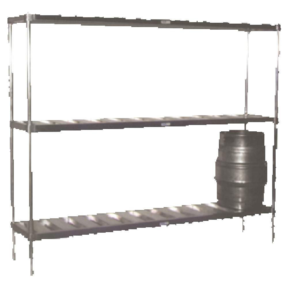 SPG 4H2249 - Kelmax Keg Rack, (10) Keg Capacity, 17" X 93" X 76"