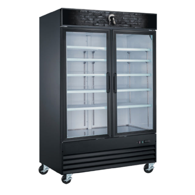 Spartan SGM49 Reach-In Glass Door Refrigerator Two-section 48 Cu. Ft.