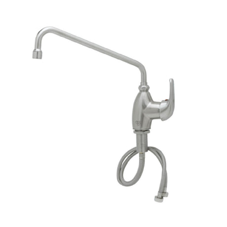 T&S Brass S-2785-S062X EverSteel Single Hole Deck Mount Single Lever Faucet 12" Swing Nozzle With Stream Regulator Outlet