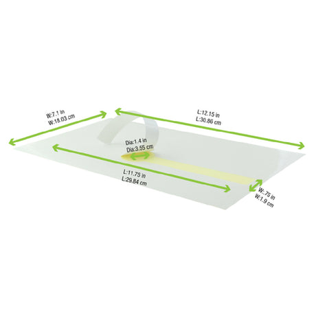 PacknWood 210LAP30B - Overlap Labels, 11.75", Adhesive
