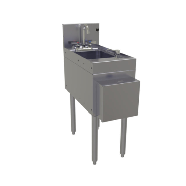 Glastender HSB-12-D Underbar Hand Sink Unit Free Standing 12"W X 29"D