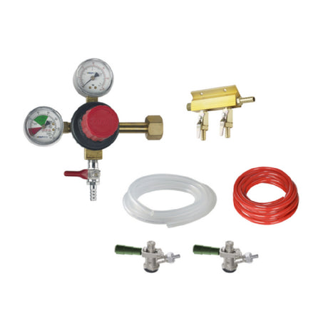 Krowne BEERKIT2 Draft Beer Kit For Unit With (2) Faucets Includes: CO2 Tank Mount Primary Regulator