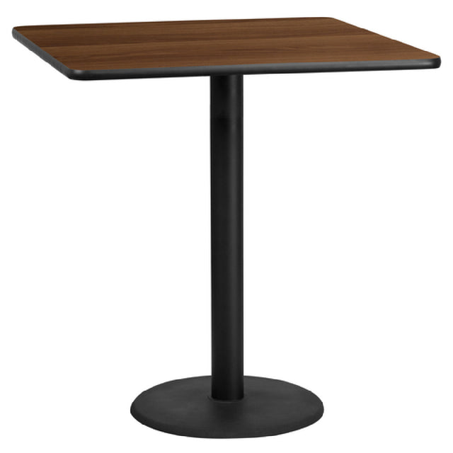 Flash Furniture XU-WALTB-4242-TR24B-GG Table 42"W X 42"D X 43-1/8"H Bar Height