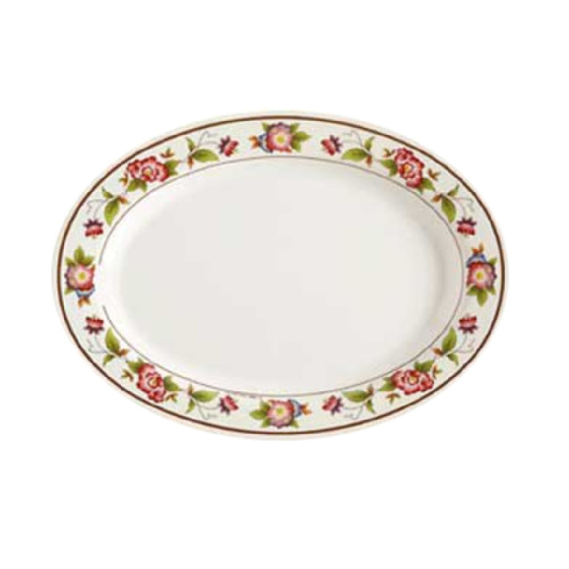 GET Enterprises M-4020-TR Tea Rose™ Platter 14" X 10" Oval