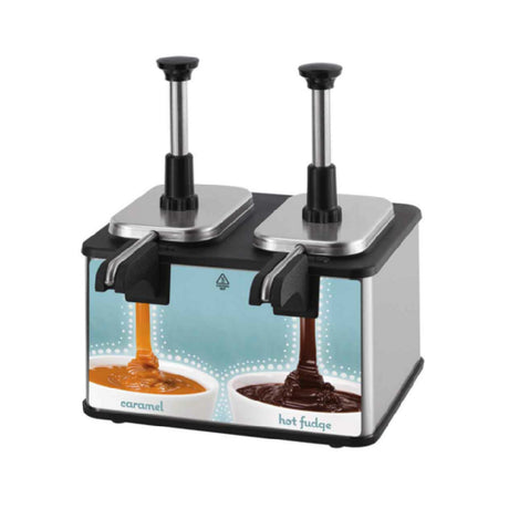 Server Products 85920 EZT TWIN EZ-TOPPER™ FUDGE & CARAMEL TOPPING WARMER