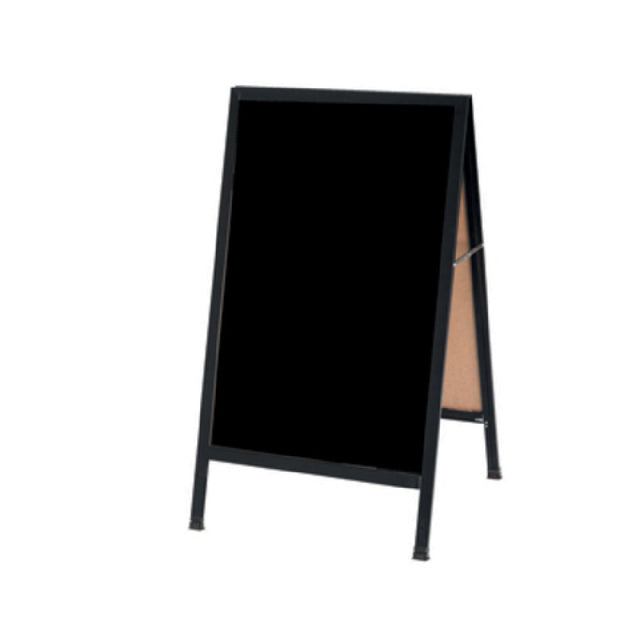 Aarco BA-1BP Sidewalk Markerboard 24"W X 42"H Black Acrylic Board