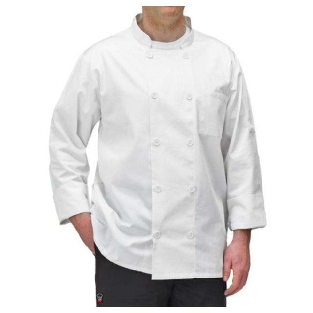 Winco UNF-5WM Chef Jacket Universal Fit Double Breasted