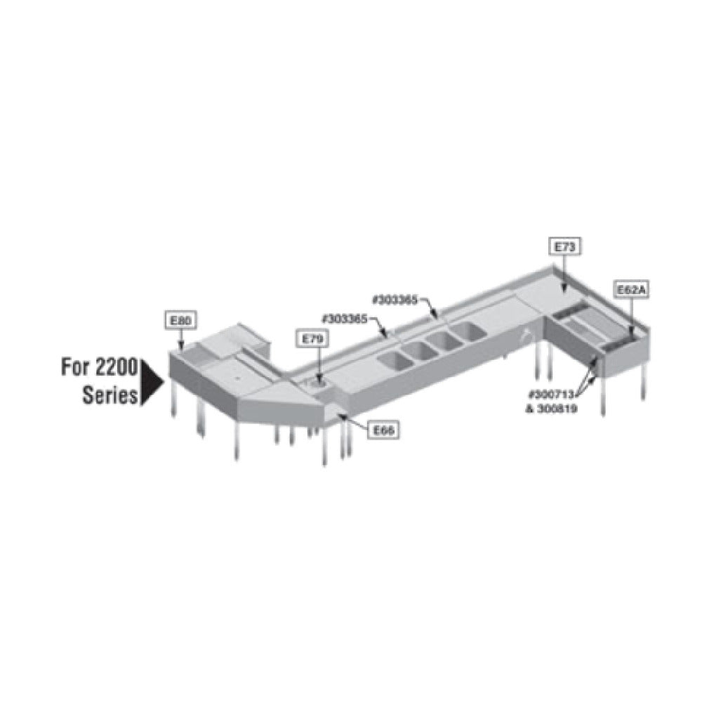 Eagle E73-2200 2200 Series Custom Under Bar Equipment Priced As Per Following Selections