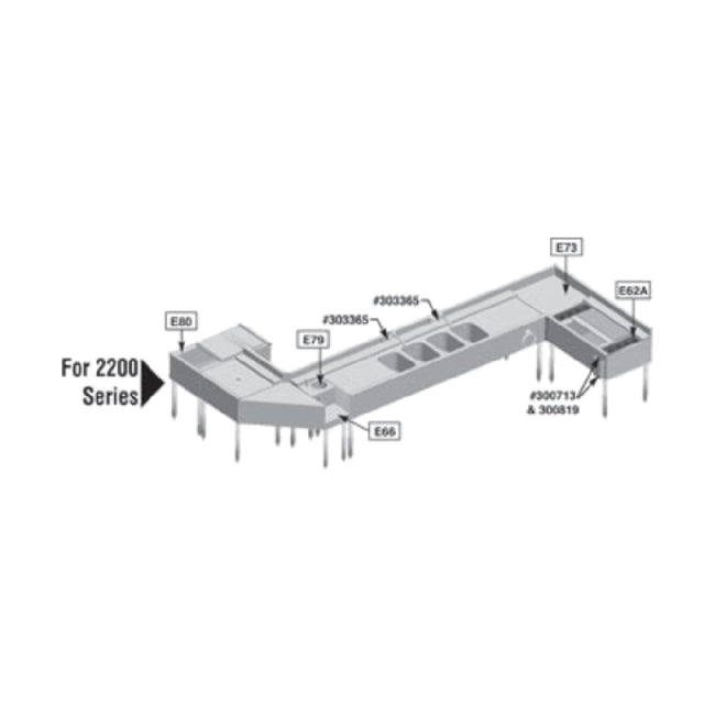 Eagle E76-2200 Divider For Ice Chest (removable) Installed At Factory 2200 Series