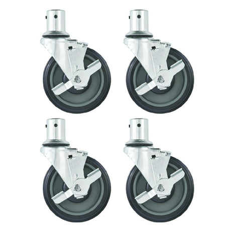 Hubert 18035 - 5" Swivel Casters For Central Exclusive Heavy And Medium Duty Shelving