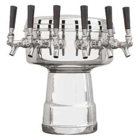 Micro Matic MTB-6PSSKR Mushroom Draft Beer Tower Countertop 12" Dia. X 15-5/16"H