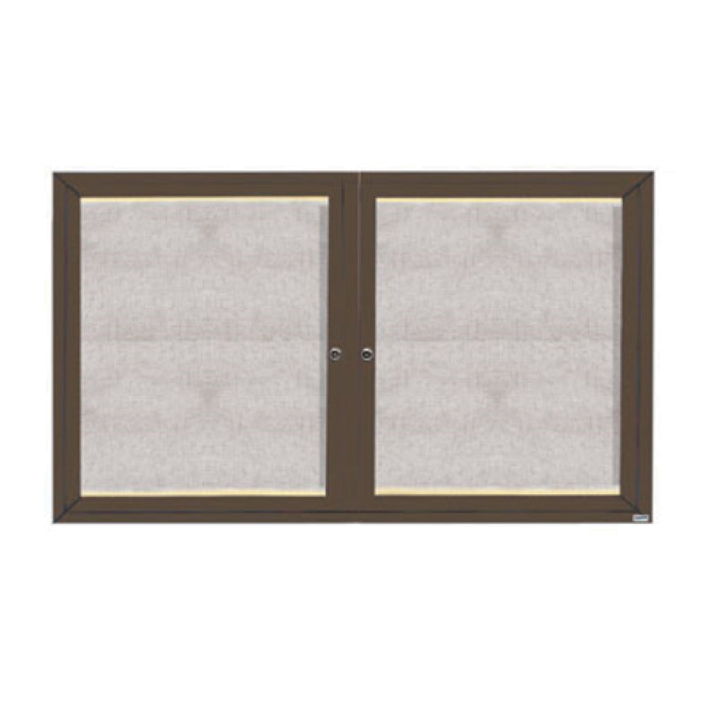 Aarco LODCC3660RBA Bulletin Board 60"W X 36"H Enclosed