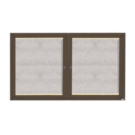 Aarco LODCC3660RBA Bulletin Board 60"W X 36"H Enclosed