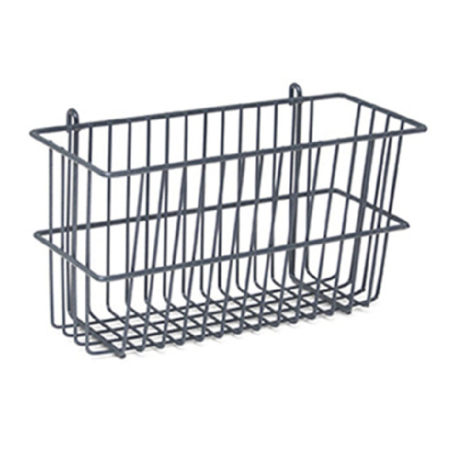 Eagle WB-V Q-LEVER Storage Basket 13-3/8"W X 5"D X 7"H Attaches To Hanger Rail Or Side Of Wire Shelf