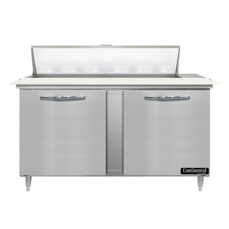 Continental Refrigerator D60N12C Designer Line Sandwich Unit 60"W Two-section