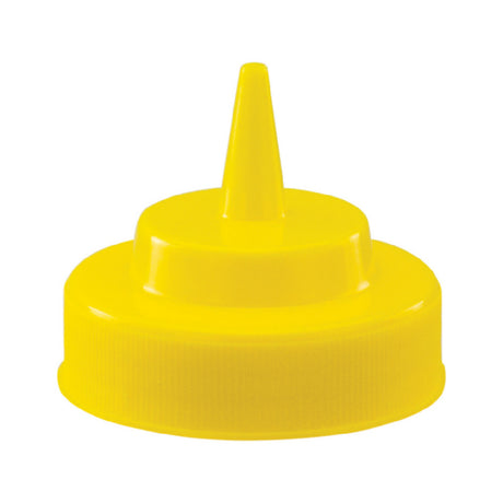Winco PSW-Y-LID - Lid For Wide Mouth Squeeze Bottle, Yellow (60 Per Pack)