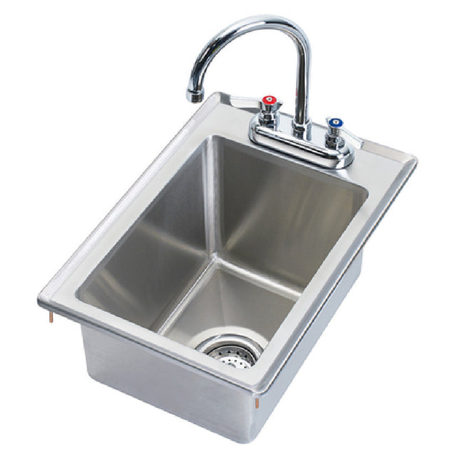 Krowne HS-1425 Drop-In Hand Sink 12"W X 18"D X 5"H OA 10" Wide X 14" Front-to-back X 5" Deep Compartment