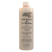 Scotsman CLEAR1 The Scotsman Clear1 Scale Remover/Cleaner Is A Liquid Descaler For All Scotsman Ice Machines. This Liquid Cleaner Is Food Grade And Is Safe To Use On Nickel Surfaces. The Concentrated Cleaner Dissolves And Removes Lime And Mineral Scale 