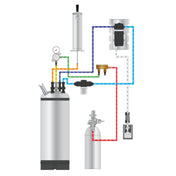 Perlick KCTCLD-X Circulating Cocktail Dispensing Kit Long Draw Including Pump