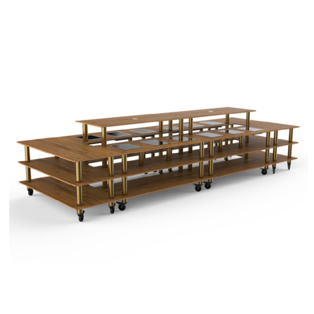 Steelite MGCMLD16BBXW - Grand Market Induction Station, 200.5" X 71.0" X 47.0", Modular