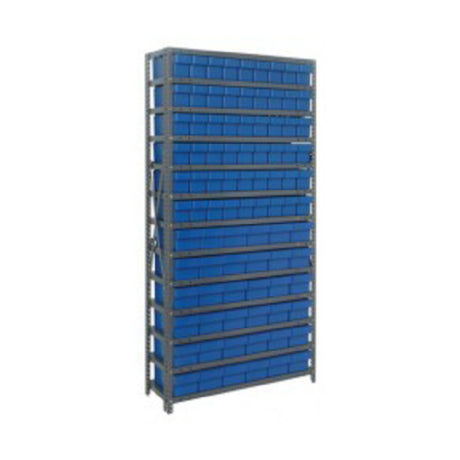 Quantum 1875-624_RED - Shelving Unit, 18"D X 36"L X 75"H, Heavy Duty