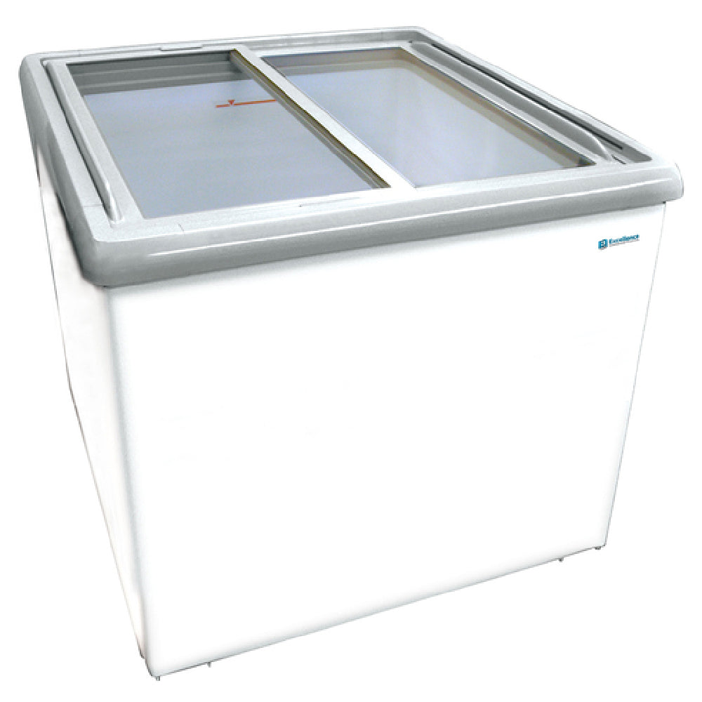 Excellence SPOT-4HCD Dual Temp Open Chest Refrigerator/Freezer 35-5/8"W 8.3 Cu. Ft. Capacity