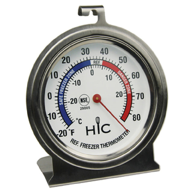 Harold Import Co. 29005 Refrigerator/Freezer Thermometer 2-1/2" Dial Display Analog