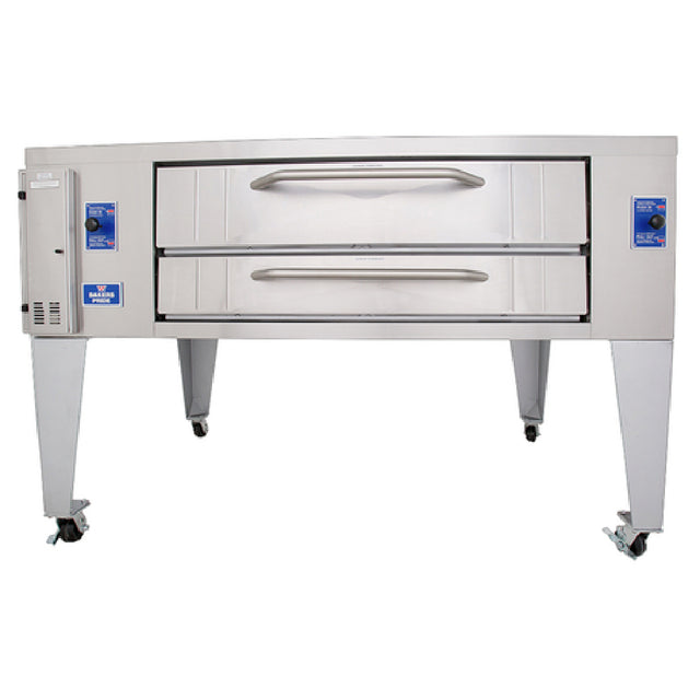 Bakers Pride Y-800BL_NAT Super Deck Series Pizza Deck Oven Gas 66"W X 44"D Deck