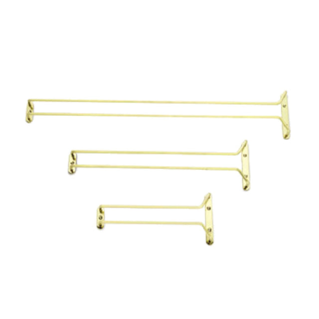 Alegacy Foodservice Products GR10 Glass Rack 10"L Gold Anodized Finish