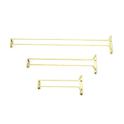 Alegacy Foodservice Products GR24 Glass Rack 24"L Gold Anodized Finish
