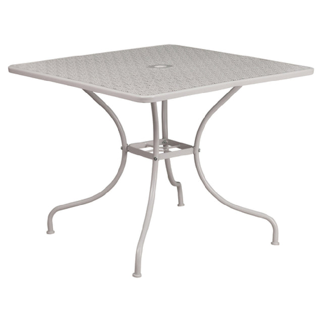 Flash Furniture CO-6-SIL-GG Patio Table 35-1/2" X 35-1/2" X 28-3/4"H Square