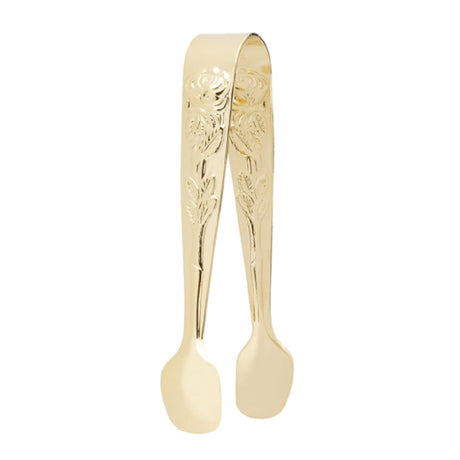 Harold Import Co. 6650G HIC Rose Sugar Tongs 4" Gold Plated