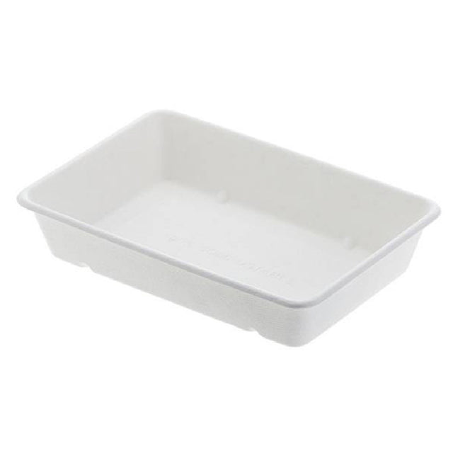 Tableware Solutions USA Q2066 Disposable Tray 27 Oz. (800 Ml) 9" X 5-9/10" X 1-3/4" (23 X 15 X 4.5 Cm)