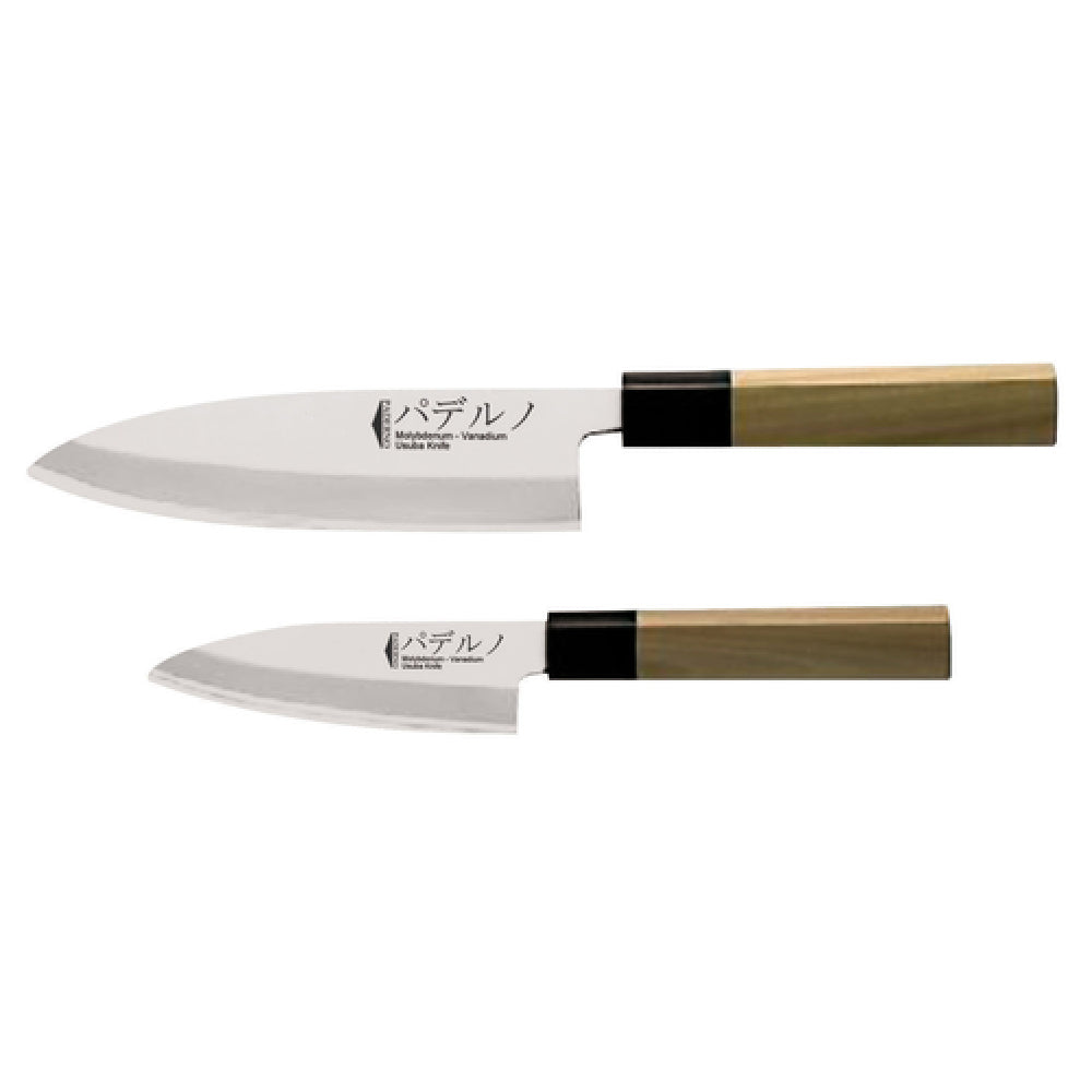 Paderno 18280-22 Deba Japanese Sushi Knife 8-7/8" Stainless Steel Blade