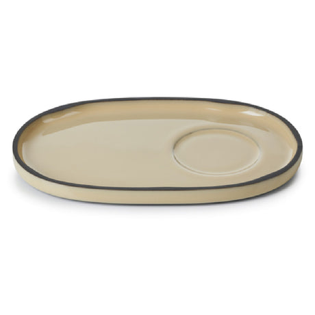 Revol 653999 (4A+CO1418N-201) Gourmet Saucer 7"L X 4-1/4"W X 1/2"H Stackable