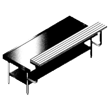 SPG ES-CBS-36 - Universal Stainless Optional Cutting Board, 36" X 10", 2" Thick