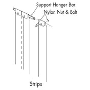 Franklin Machine Products 124-1511 Freezer Curtain Strip 38"W X 84"H